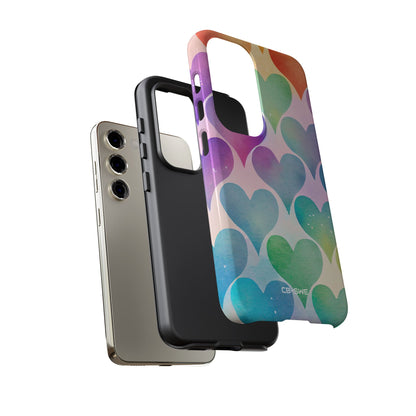 Watercolor Heart Symphony - Samsung Case