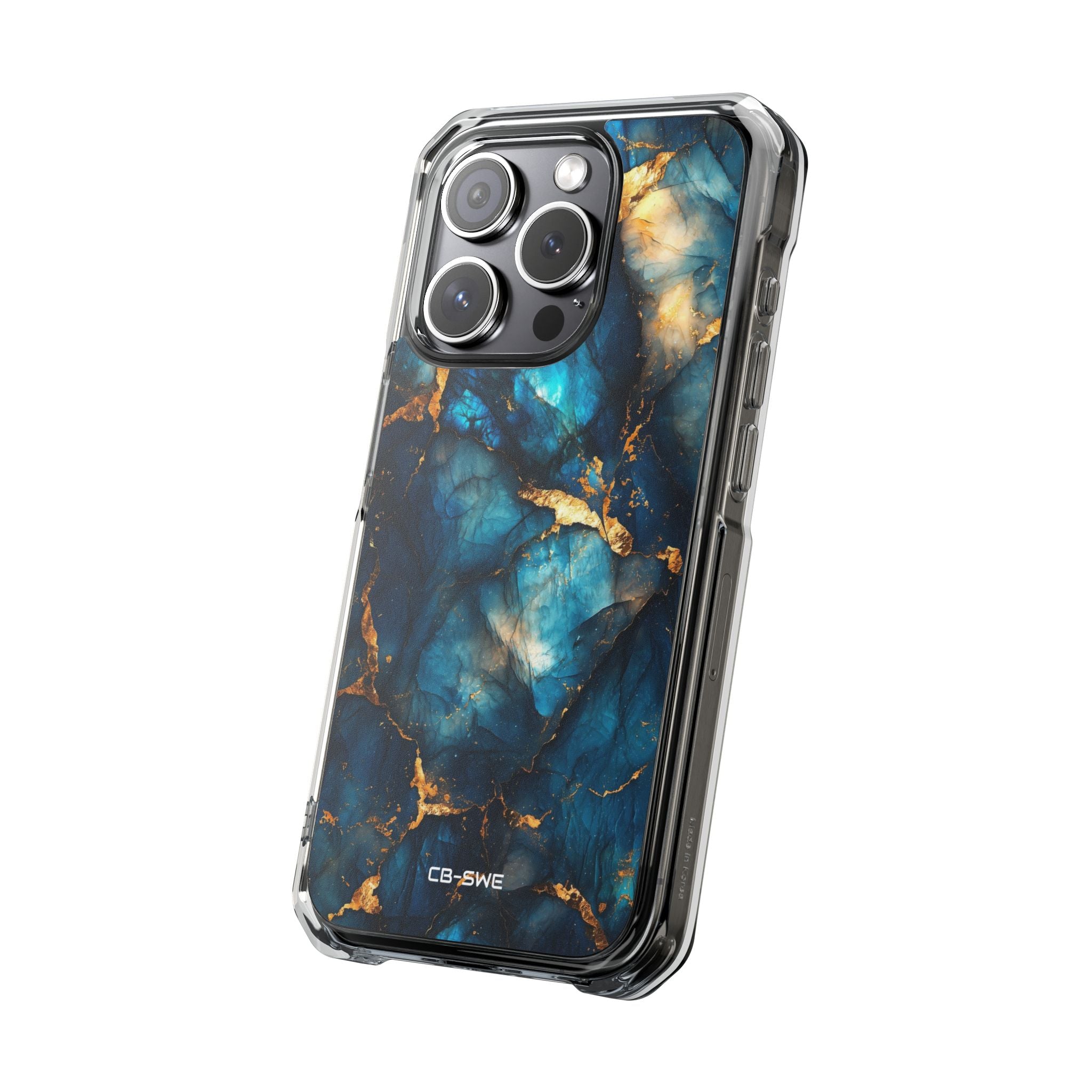 Luminous Gold Veins iPhone Case - Impact