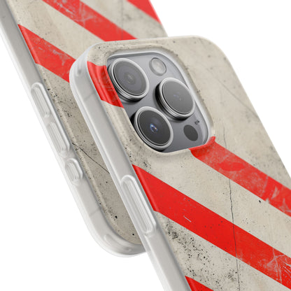 Striker Crimson Stripes iPhone 15 - Flexi Phone Case