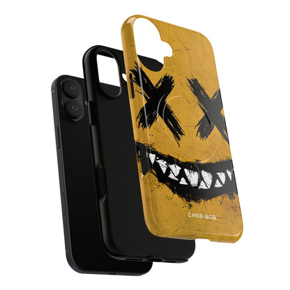 Jagged Smile Yellow iPhone 16 Plus Case - Tough+