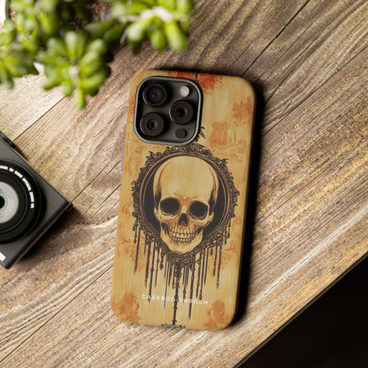 Gothic Skull Elegance iPhone 15 - Tough Phone Case