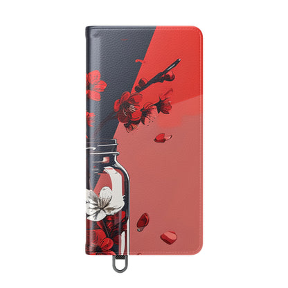 Cherry Blossom Jar - Samsung S25 Ultra Case - Wallet
