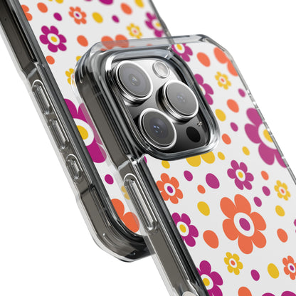 Retro Floral Playfulness iPhone Case - Impact