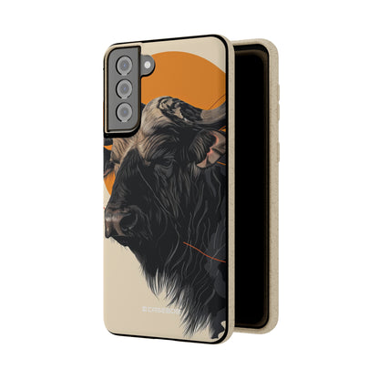 Majestic Buffalo Sun | Biodegradable Phone Case