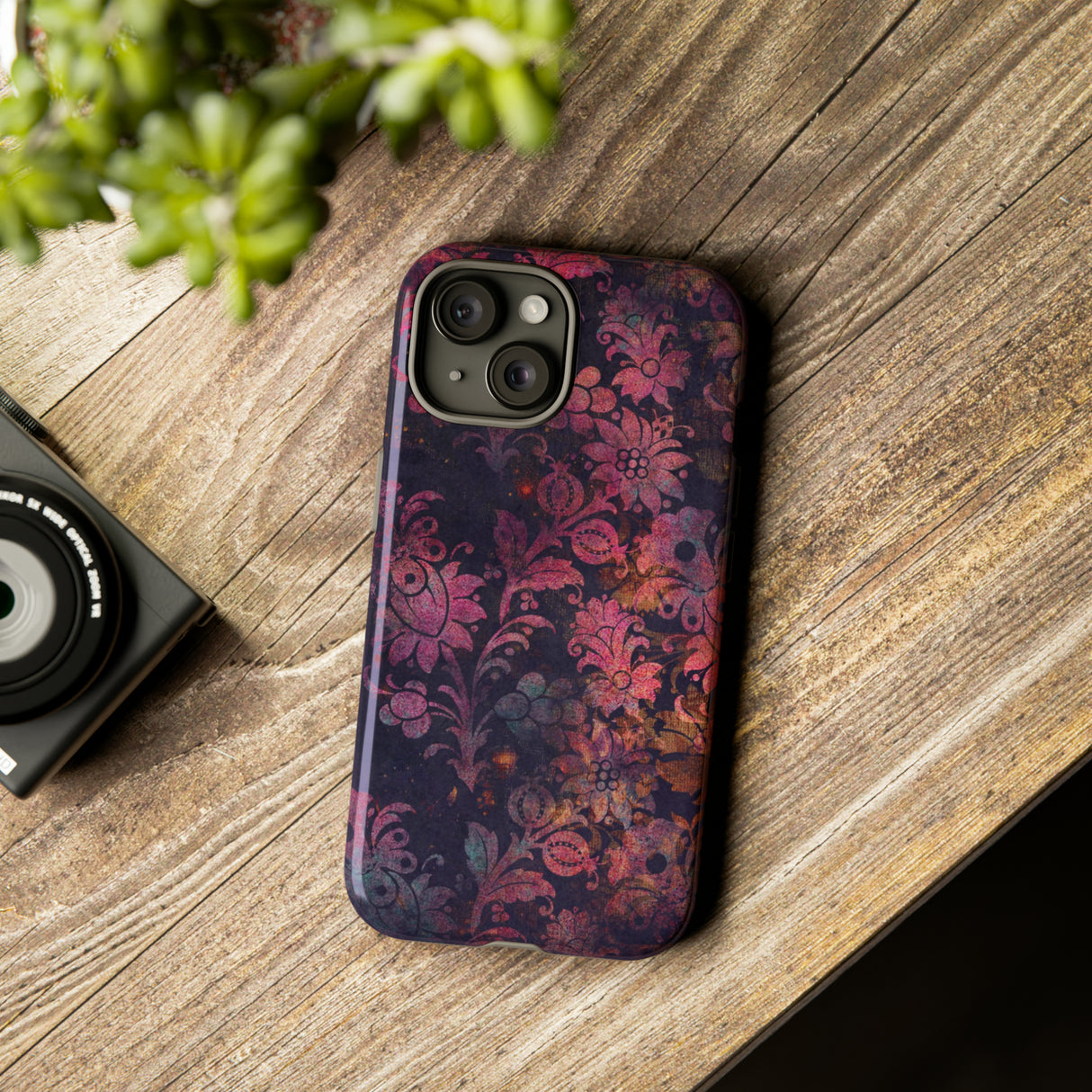 Grungepa Gothic Flower - Protective Phone Case