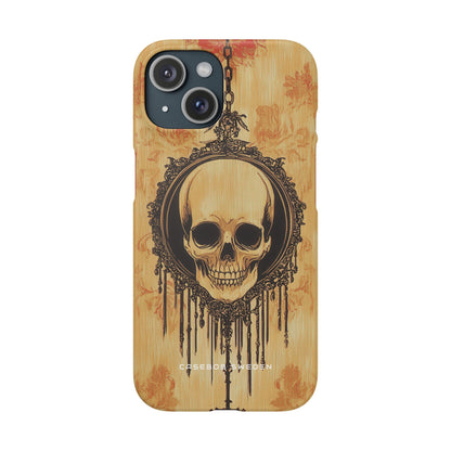 Gothic Skull Elegance iPhone 15 - Slim Phone Case