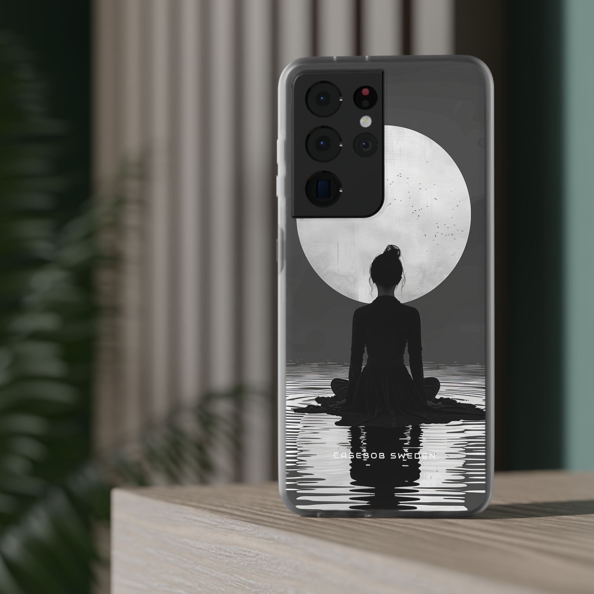 Zen Serenity Moon Reflection Samsung S21 - Flexi Phone Case