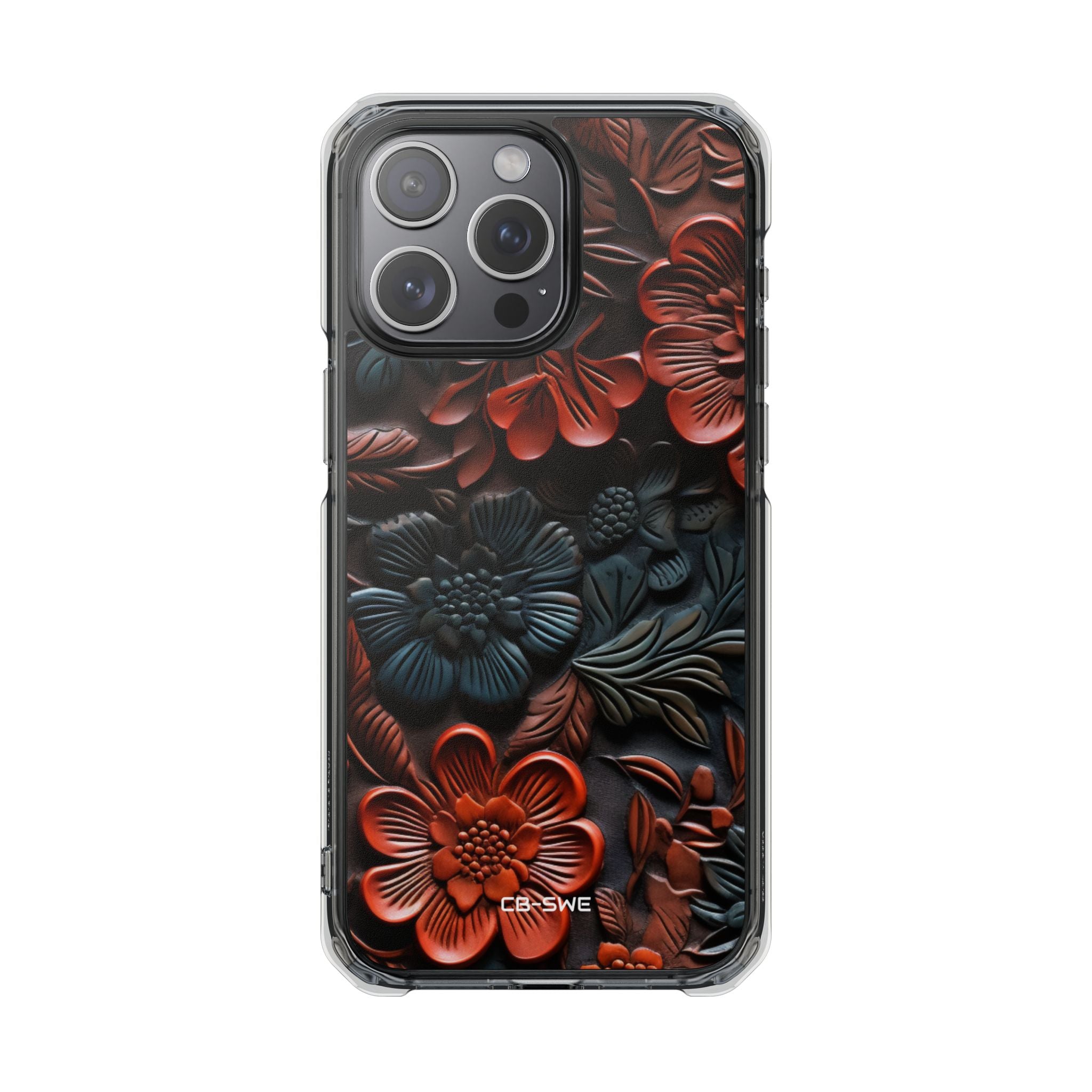 Sculpted Floral Elegance iPhone Case - Impact