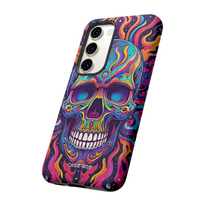 Flaming Skull Samsung S23 Case - Tough