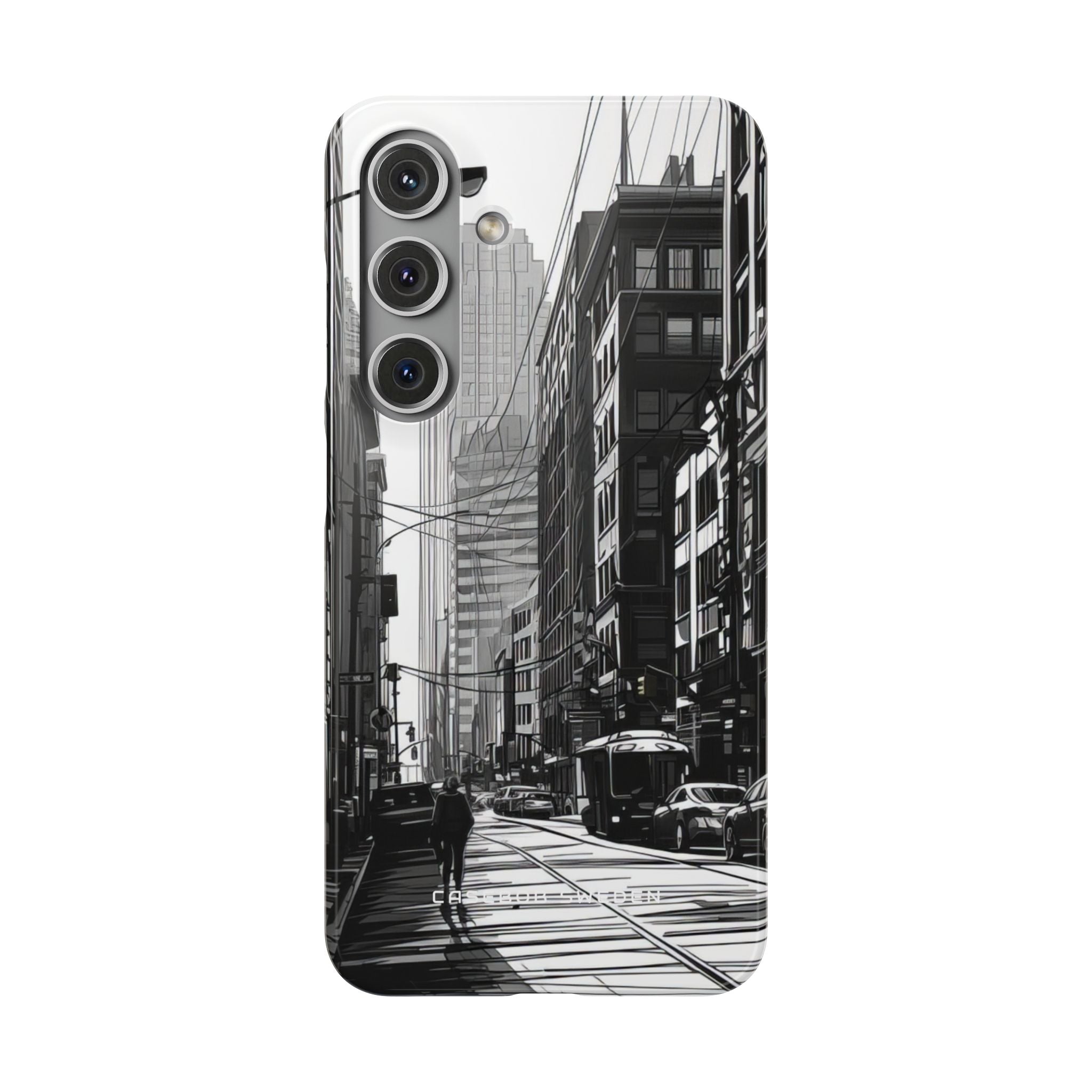 Urban Cityscape Line Perspective Samsung S24 - Slim Phone Case