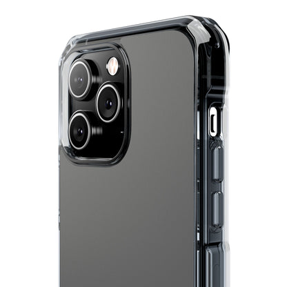 Dim Gray - Clear Impact Case for iPhone