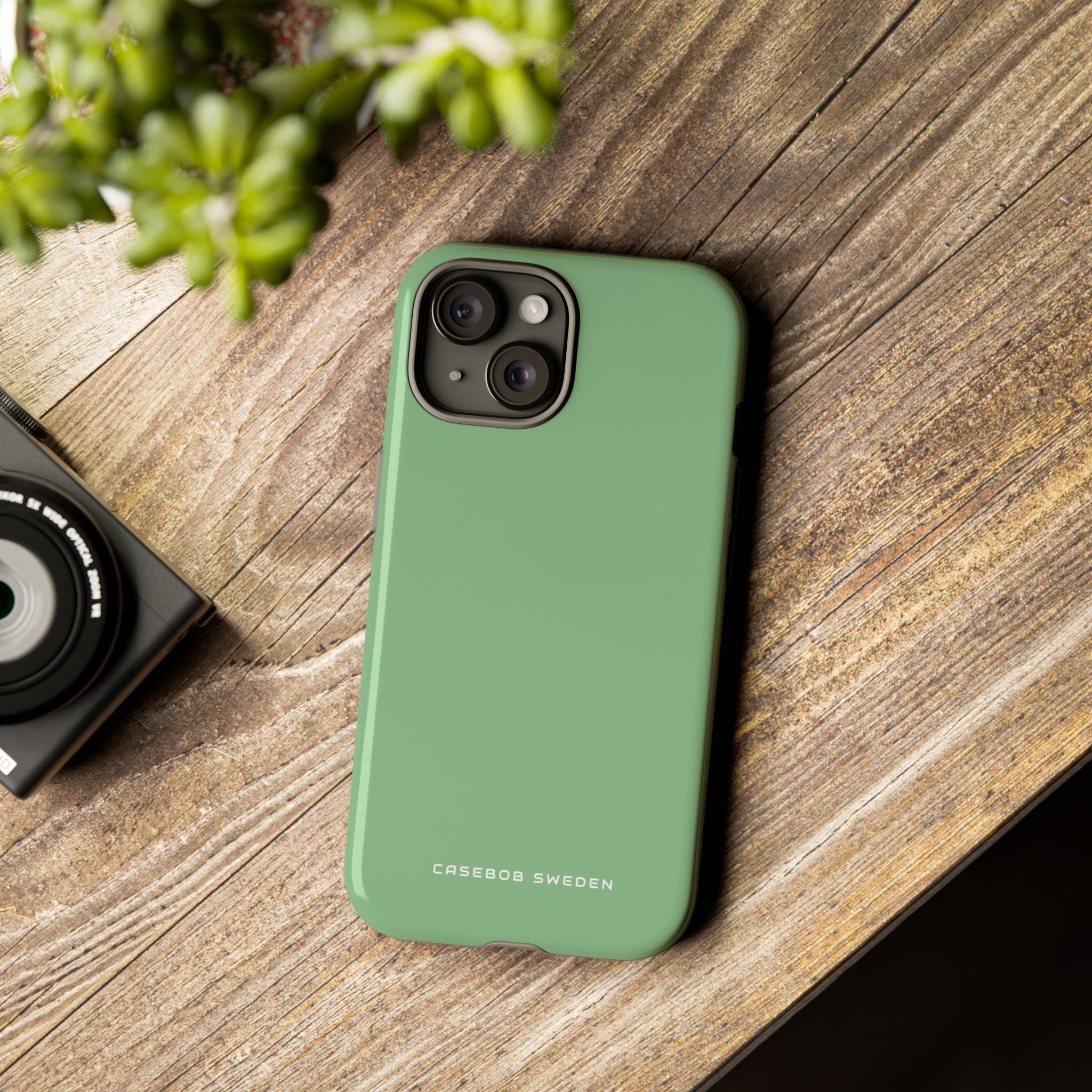 Dark Sea Green iPhone 15 - Tough Phone Case