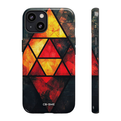 Triangles Illuminate Warmth - iPhone Case