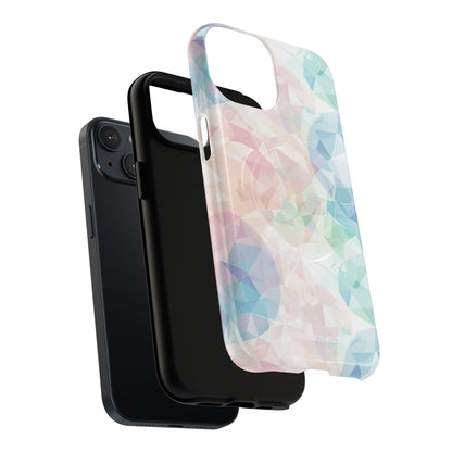 Pastel Geometry Background - Tough + MagSafe® iPhone 14 Phone Case