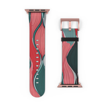 Leaf Spiral Pink - Watch Band