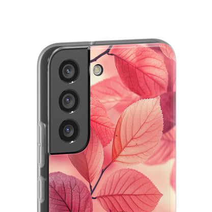 Pink Purple Nature Pattern - Flexi Samsung S22 Phone Case