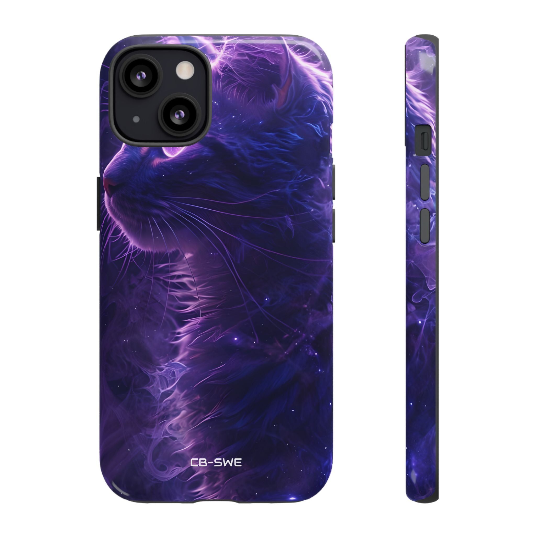 Mystical Starlit Cat - iPhone Case