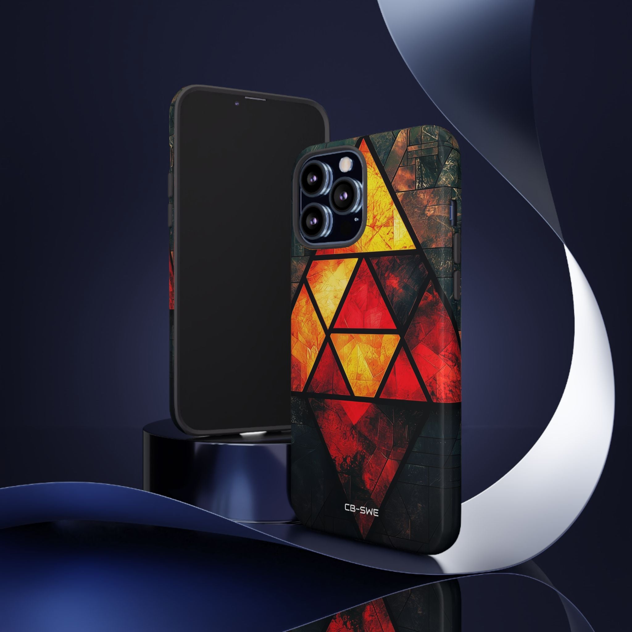 Triangles Illuminate Warmth - iPhone Case
