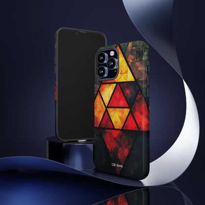 Triangles Illuminate Warmth - iPhone Case
