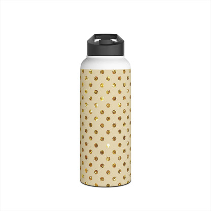 Golden Sparkle - Stainless Steel Water Bottle