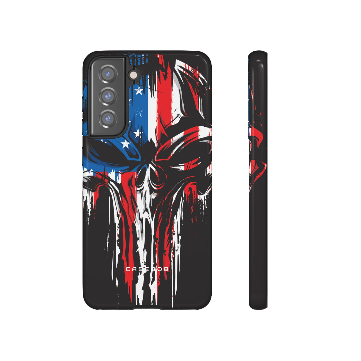 Military Grunge Skull Patriotic - Protective Phone Case