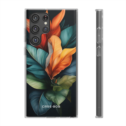 Tropical Leafburst Samsung S22 Ultra Case - Soft