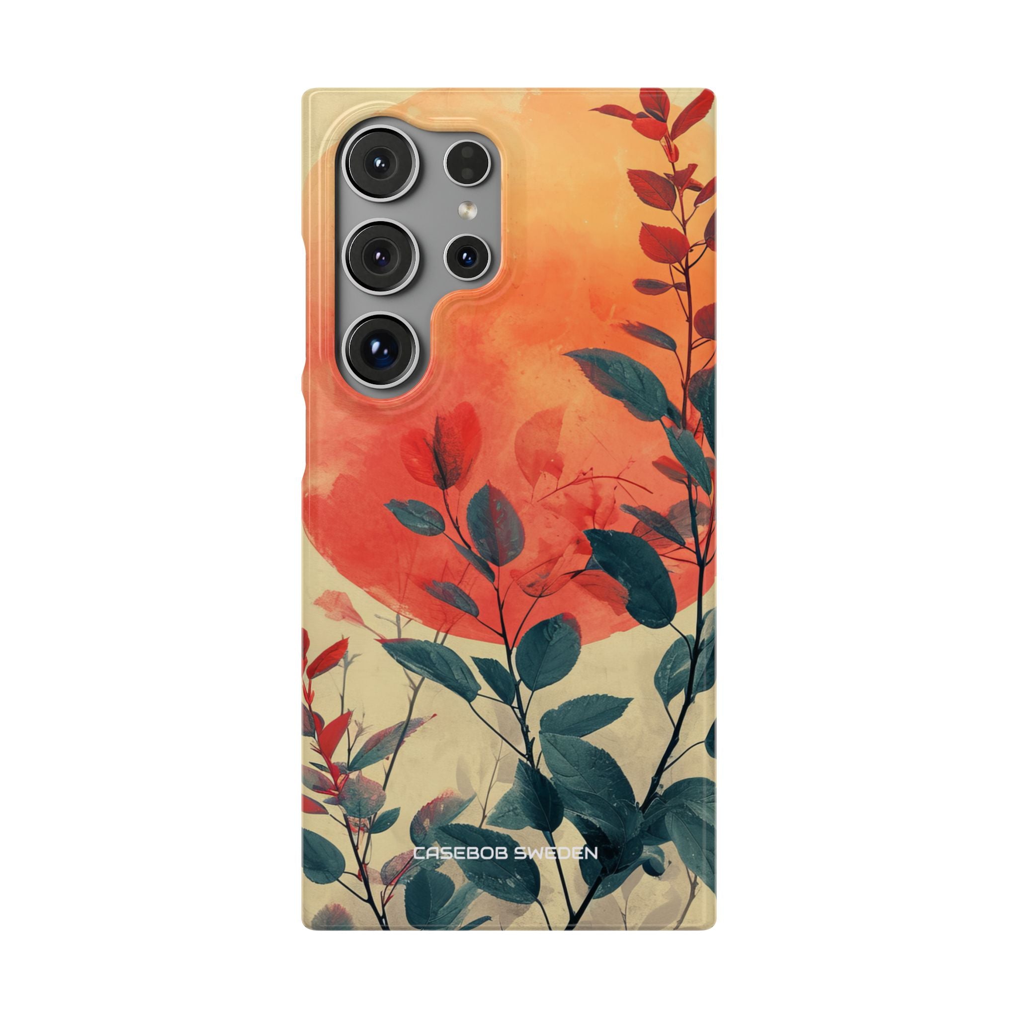 Orange Sun Harmony - Slim Samsung S24 Phone Case