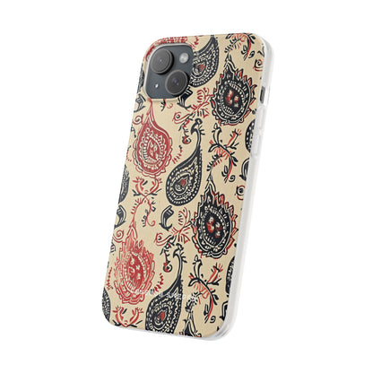 Vintage Paisley Elegance iPhone 15 - Flexi Phone Case