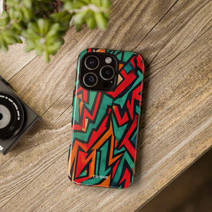 Vivid Geometry Dance - iPhone Case