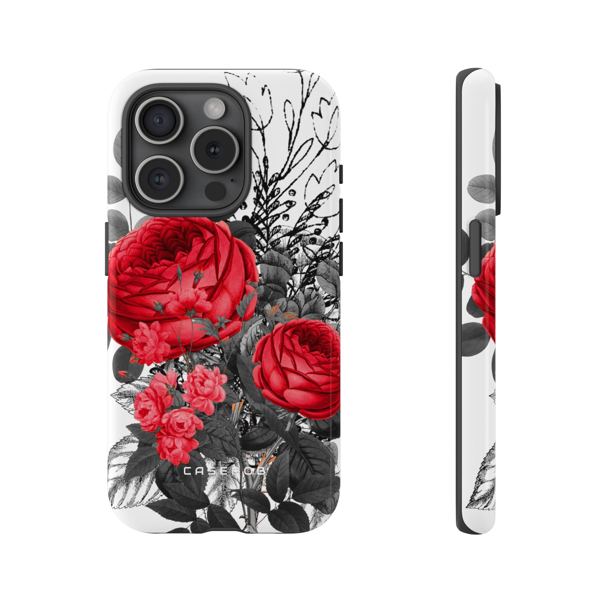 Roclops Gothic Flower - Protective Phone Case