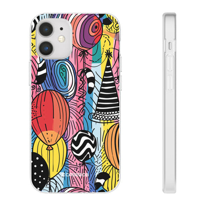 Vibrant Party Whimsy | Flexible Phone Case for iPhone