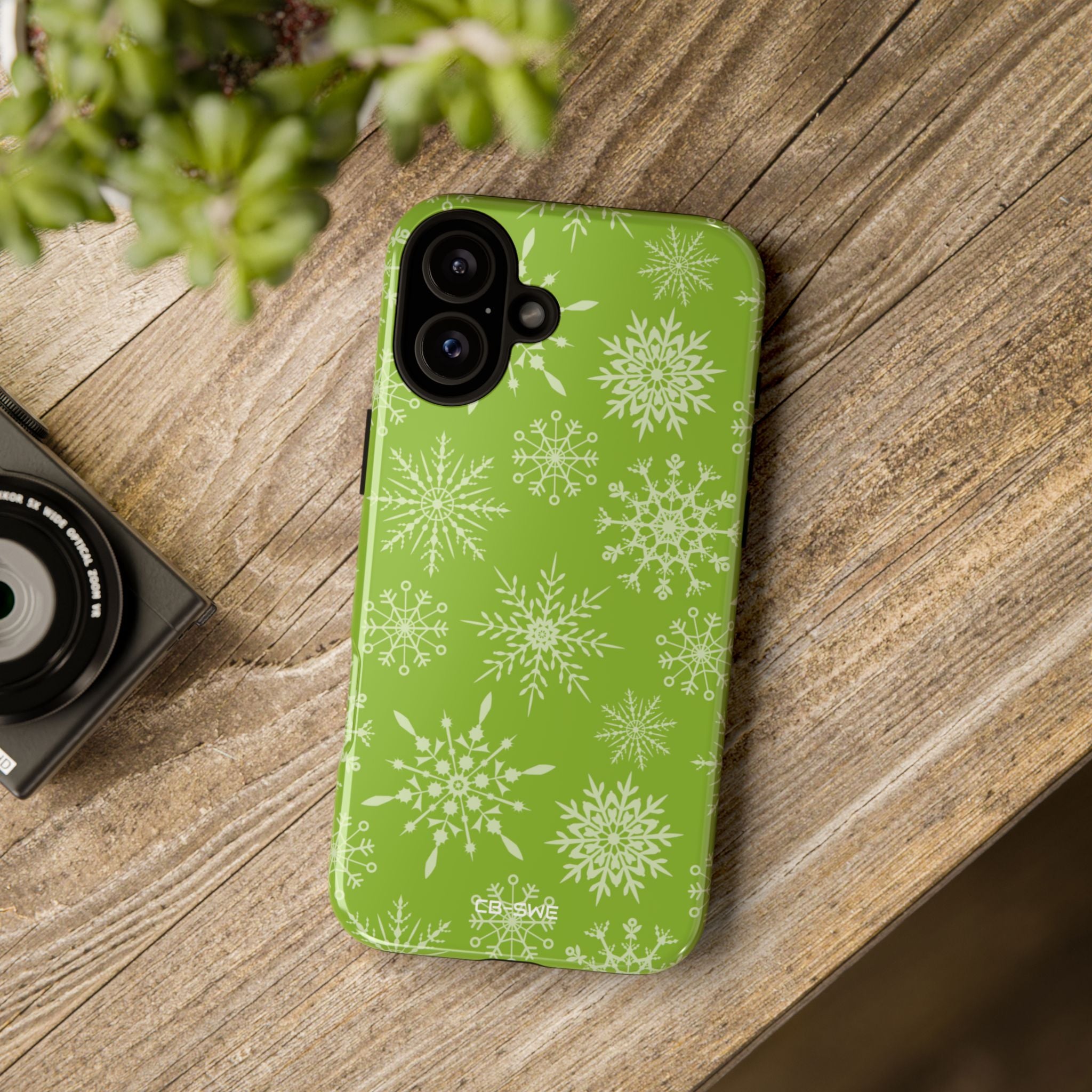 Snowflakes Dance Playfully - iPhone Case