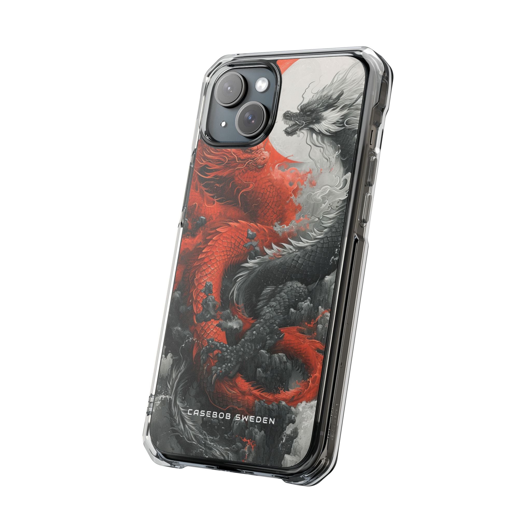 Zen Dragon Harmony iPhone 15 - Clear Impact Phone Case