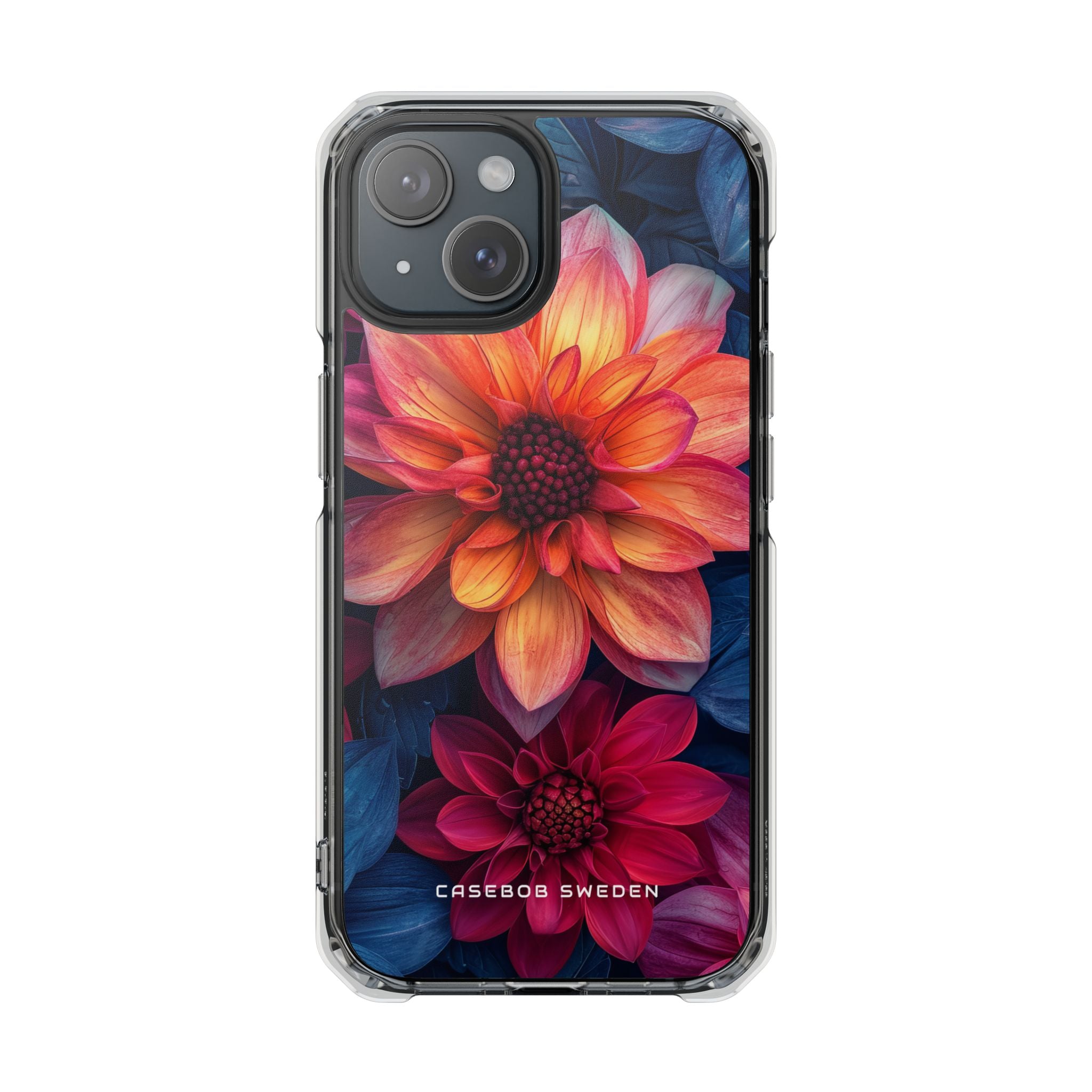 Fiery Bloom Harmony iPhone 15 - Clear Impact Phone Case