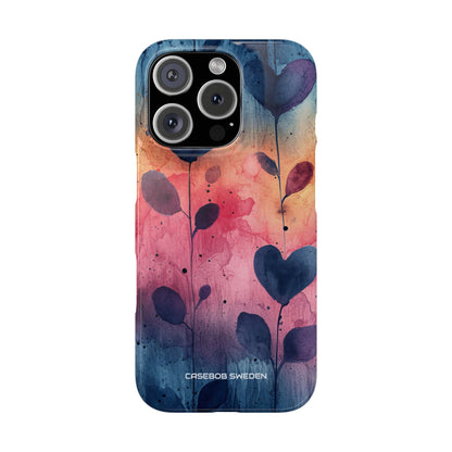 Watercolor Heart Art - Slim iPhone 16 Phone Case