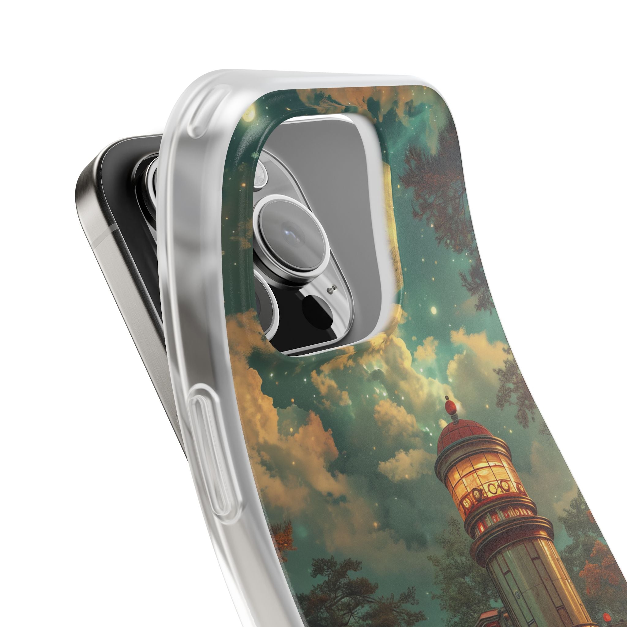 Vintage Moonlit Diner Fantasy iPhone 16 - Flexi Phone Case