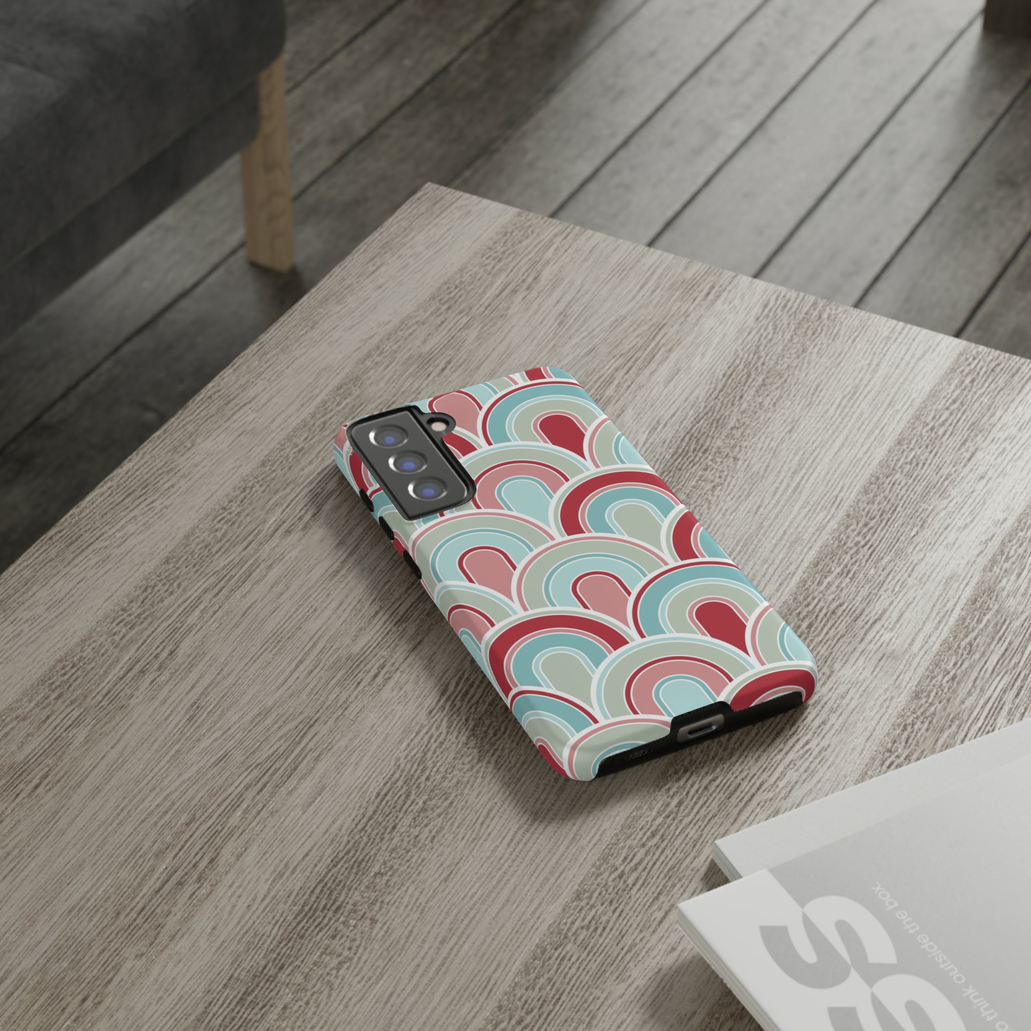 Light Blue Retro - Tough Phone Case