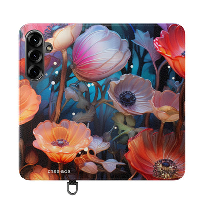 Glowing Petals - Samsung S25+ Case - Wallet