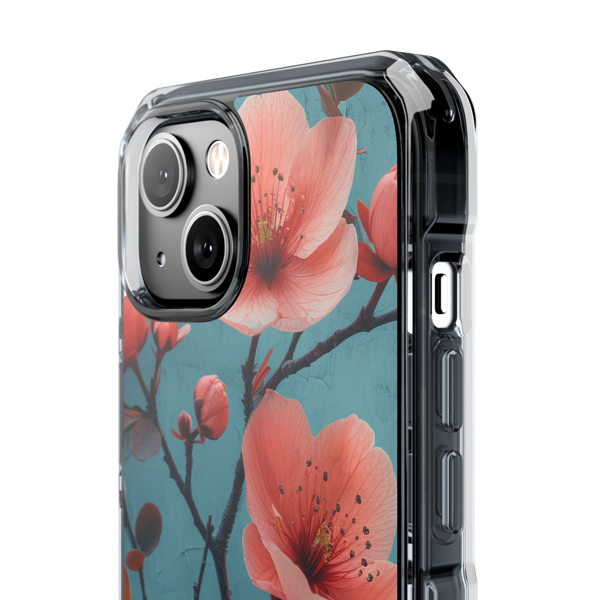 Floral Harmony Burst iPhone 14 - Clear Impact Phone Case