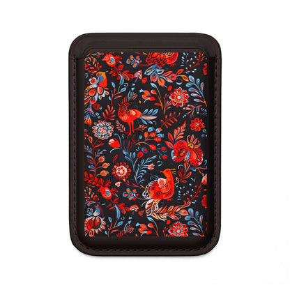 Folk Bird Flame Wallet – MagSafe Ready
