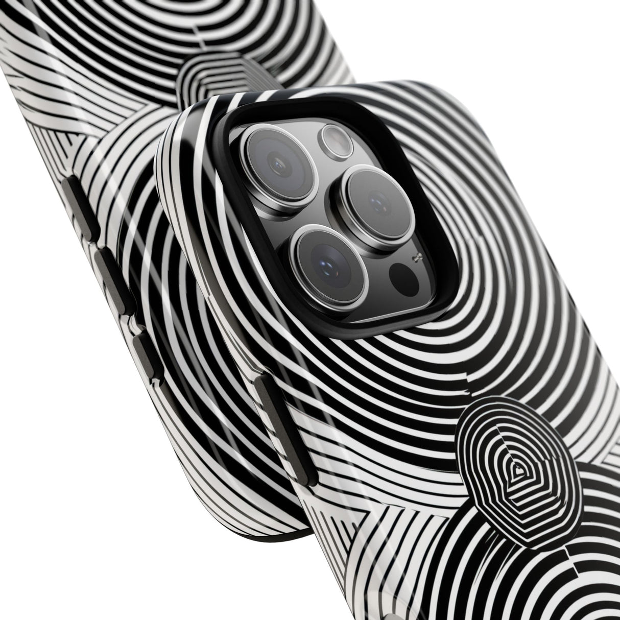 Dynamic Depth: Black and White Op-Art - for iPhone 16