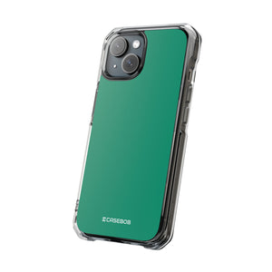 Emerald Green Shade | Phone Case for iPhone (Clear Impact Case - Magnetic)