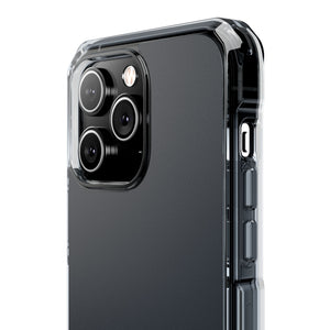 Gun Metal | Handyhülle für iPhone (Clear Impact Case - Magnetisch) 