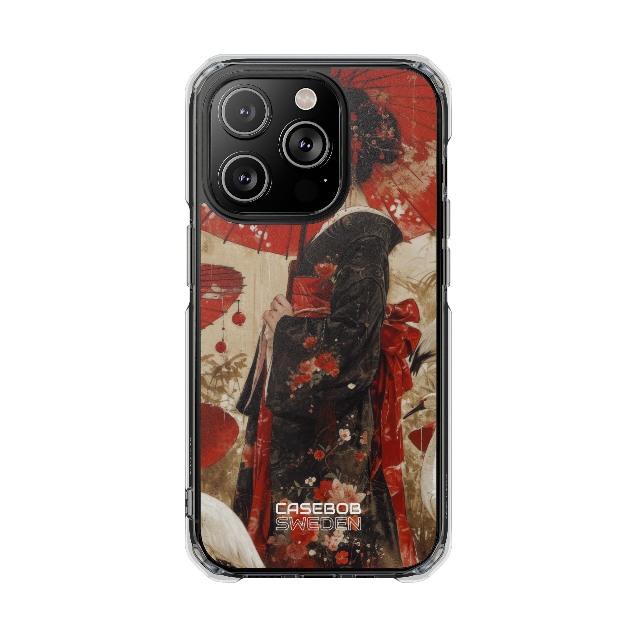 Scarlet Crane Dreams iPhone 14 - Impact Clear+