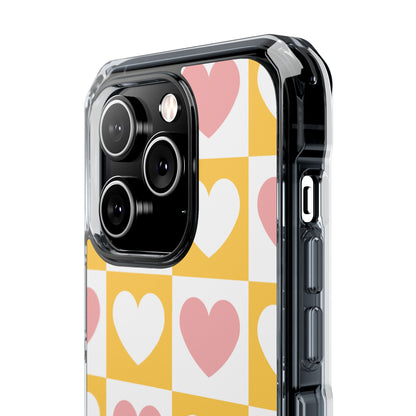 Heart Grid Harmony iPhone Case - Impact