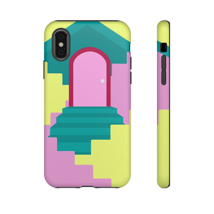 Vector Illustration of Stairs - Protective Phone Case