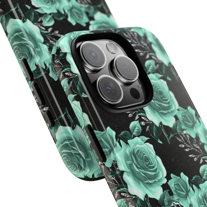 Turquoise Rose Symphony - iPhone Case