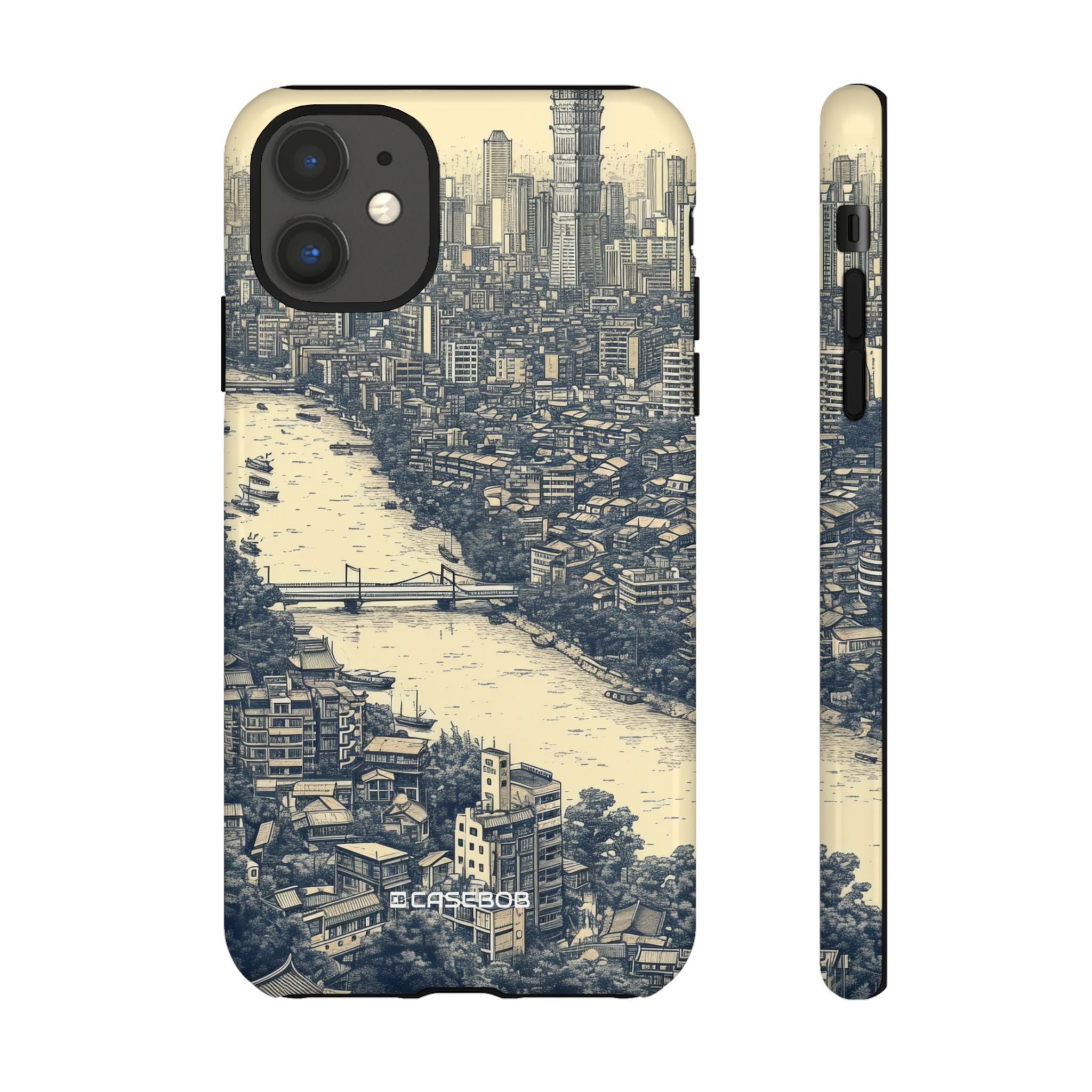 Nostalgic Metropolis | Protective Phone Case for iPhone