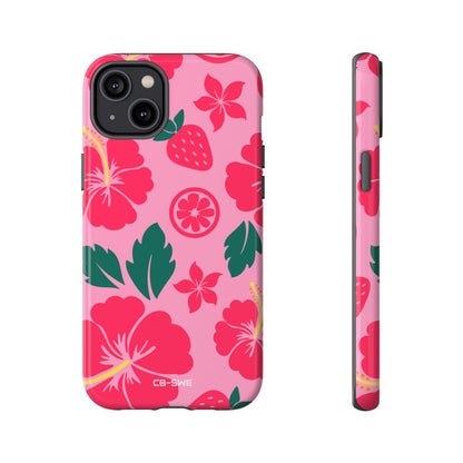 Tropical Hibiscus Harmony - iPhone Case