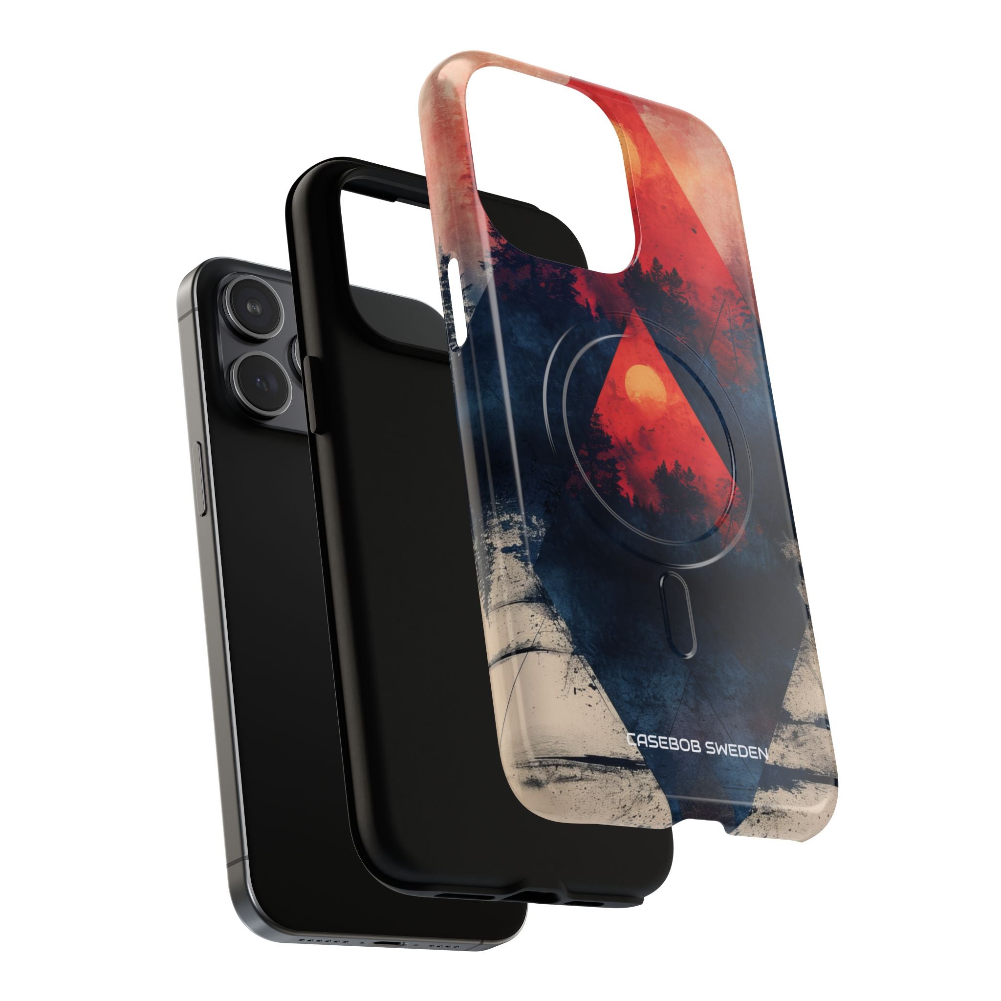 Red Sky Serenity - Tough + MagSafe® iPhone 15 Phone Case